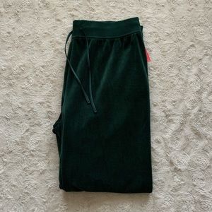 St. John’s Bay Dark Green Velour Sweatpants Plus Size 1X